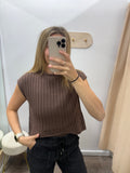 Espresso Knit Sweater Top