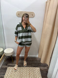 Green Striped Set