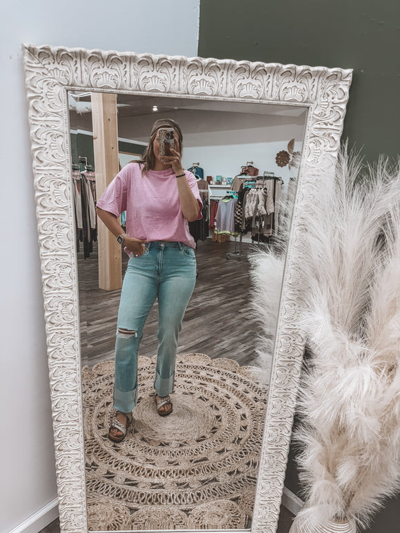 Pink: Washed Tee