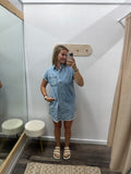 Frayed Denim Dress