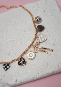 Charm Necklace-Bow Checker