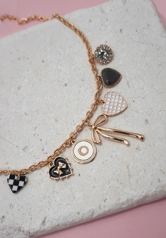 Charm Necklace-Bow Checker