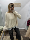 Lace Trim Sweater