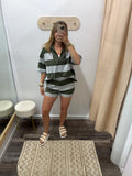 Green Striped Set