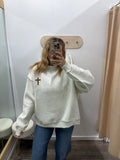Cross + Jesus Saves' Reversible Mockneck