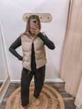 Corduroy Puffer Vest