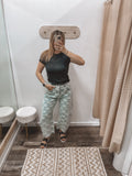 Checkered Barrel Denim