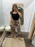 Utility Knit Pants - chocolate bandanna