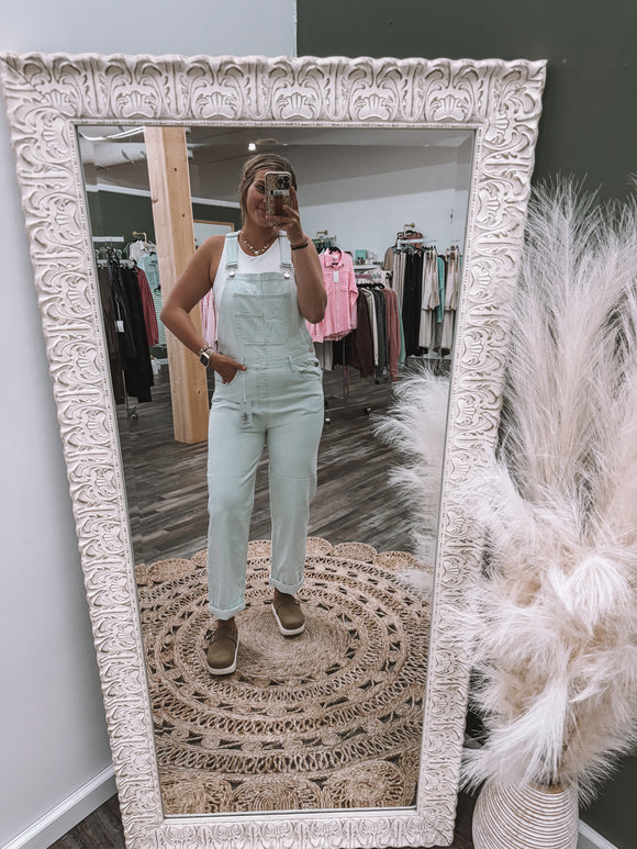 Ice Blue Overalls
