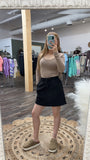 Black Butter Skort