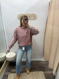 Acid Washed Ribbed Crew