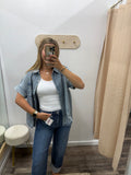 Oversized Denim Top