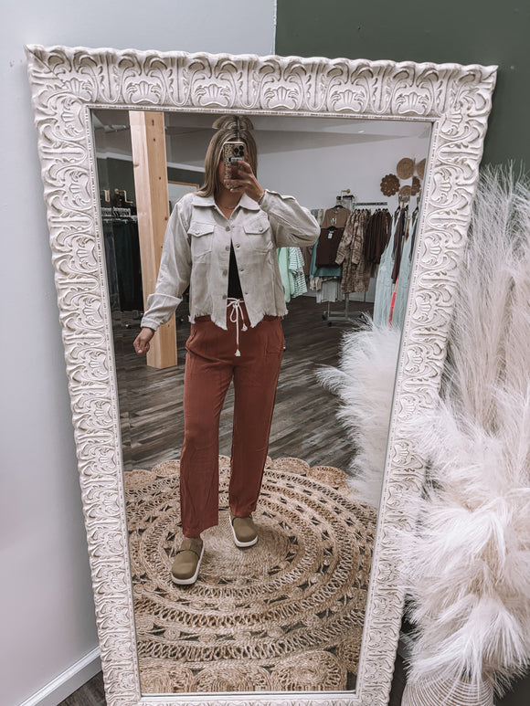 Distressed Corduroy Jacket