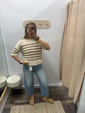 Latte Stripe Sweater
