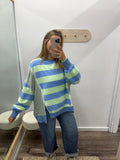 Mixed Print Pullover