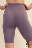 Frosted Purple: Butter Biker Shorts