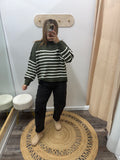 Olive: Striped Sweater