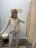 Tie Front Sweater Cardigan