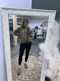 Mocha: Acid Washed Hoodie