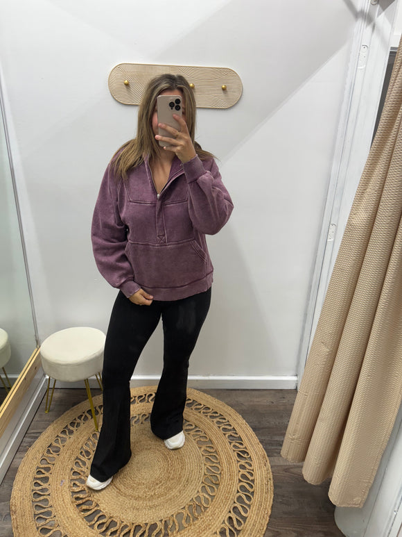 Eggplant: Oversized Hoodie