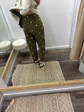 Polka Dot Barrel Pants