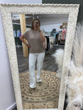 Short Sleeve Round Neck Sweater