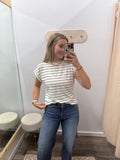 Round Neck Striped Top