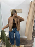 Brown Soft Quitled Jacket
