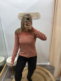 Copper: Striped Sweater Top