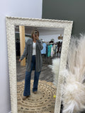 Grey: Long Brushed Jacket