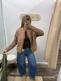 Brown Soft Quitled Jacket