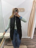 Long Vest - Black