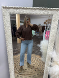 Brown: Babydoll Blouse