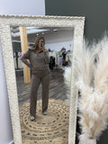 Mocha: Quarter Zip Hoddie
