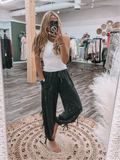 Mineral Wash Side Tie Pants