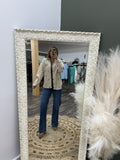 Bow Embroidery Corduroy Jacket