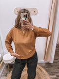 Burnt Amber: Crewneck Sweater