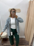 Oversized Vintage Denim Hoodie -- BEST SELLER