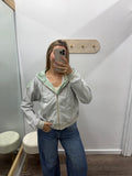 Striped Zip Hoodie