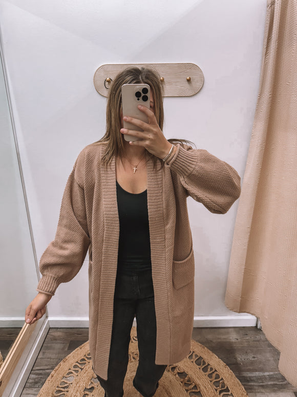 Oversized Long Cardigan