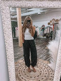 Mineral Wash Side Tie Pants