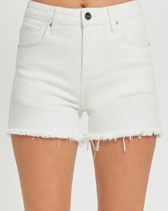 White: Tummy Control Shorts