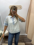 Harbor Bloom Collared Top