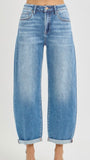 High Rise Mild Barrel Jeans