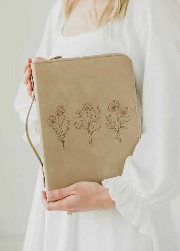 Trio Floral Bible Case