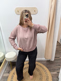 Rose Taupe: Crewneck Sweater