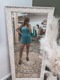 Dusty Blue: Corded Rib Romper