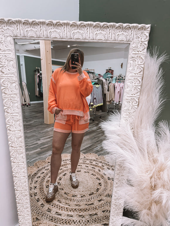 Orange: Terry Shorts