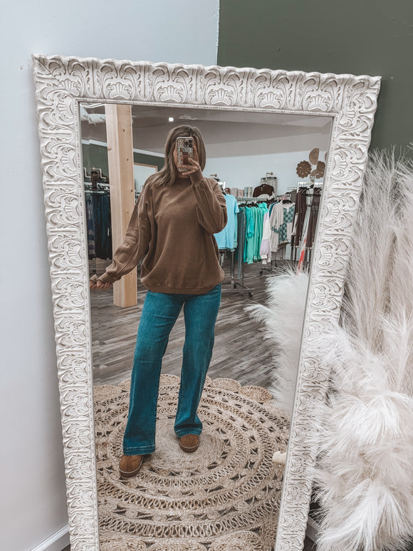 Brown Basic Crewneck