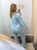 Floral Denim Shirt